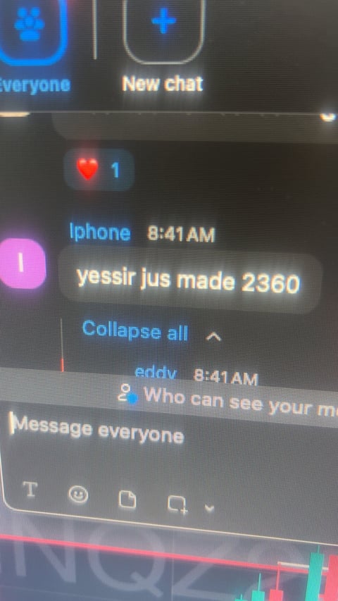 Screenshot of a messaging app interface showing a chat conversation with timestamps, user messages, and messaging input field at bottom